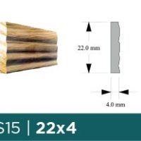SPRINGFIELD MOULDING S15 1X1X8 PINE (22X4X2440MM)
