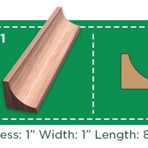 SAVEWOOD MOULDING 1X1X8 QC LAUAN