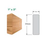 SAVEWOOD LUMBER 1X3X8 KD S4S LAUAN