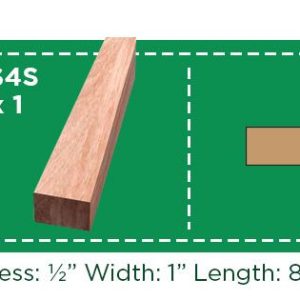 SAVEWOOD MOULDING 1/2X2X8 KD S4S LAUAN
