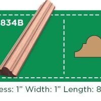 SAVEWOOD MOULDING 3/8X3/4X8 CL3834B CLOVER LAUAN