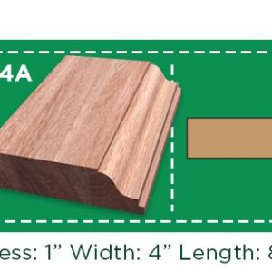 SAVEWOOD MOULDING 1X4X8 BB14 BASEBOARD LAUAN