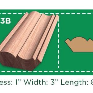 SAVEWOOD MOULDING 1X3X8 CO13B CORNIZA LAUAN