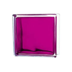 CHINA GLASS BLOCK 20X20CM AUBERGINE