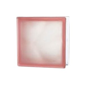 CHINA GLASS BLOCK 20X20CM CLOUDY PINK