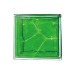 CHINA GLASS BLOCK 20X20CM GRASS GREEN