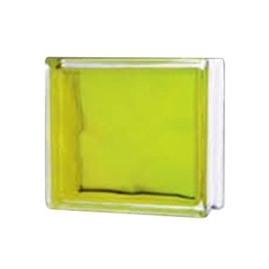 CHINA GLASS BLOCK 20X20CM LEMON YELLOW