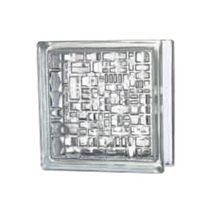 CHINA GLASS BLOCK 20X20CM MOSAIC CLEAR