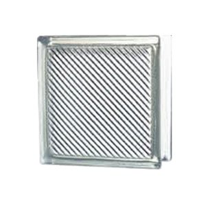 CHINA GLASS BLOCK 20X20CM OBLIQUE CLEAR
