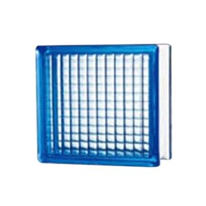 CHINA GLASS BLOCK 20X20CM PARALLEL BLUE